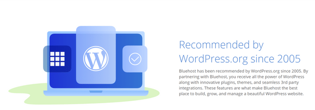 bluehost wordpress recommendation