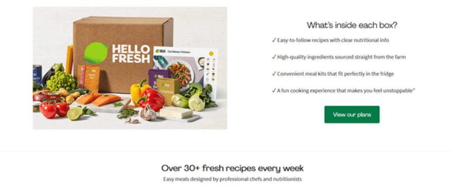 food business ideas hellofresh meal kit