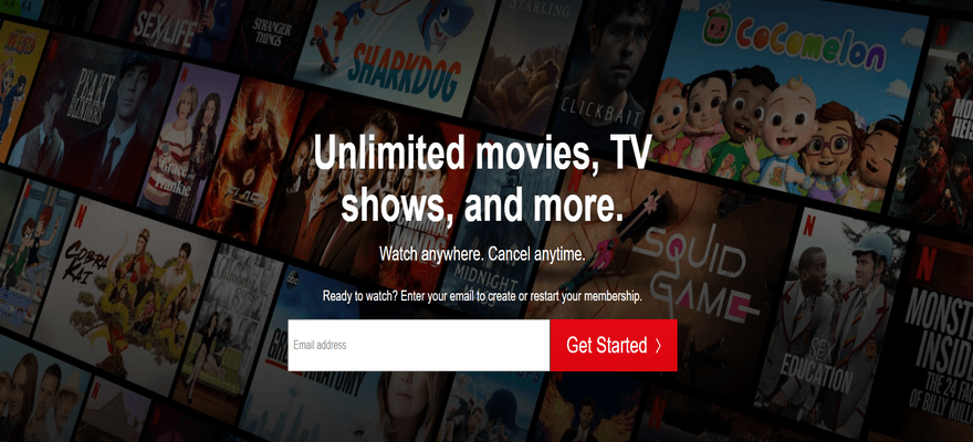 netflix image website background example