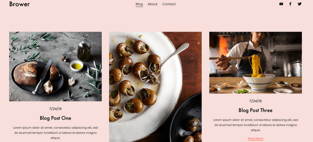 Brower website template