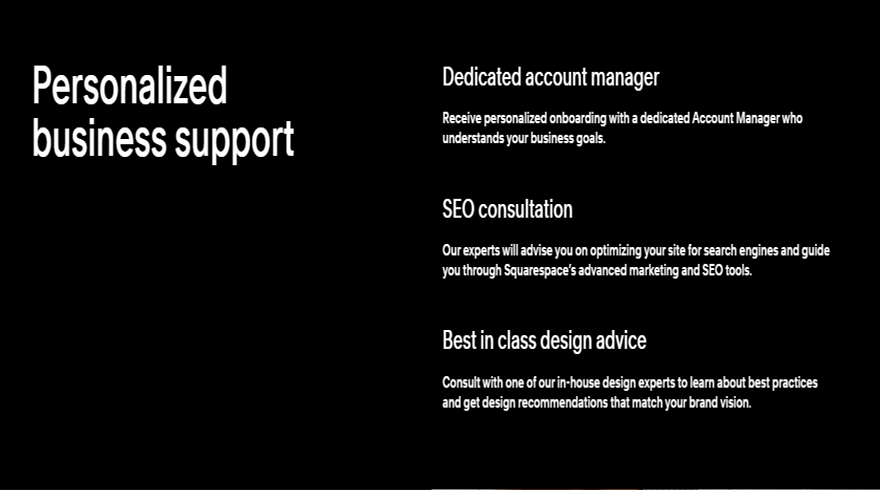 squarespace select support