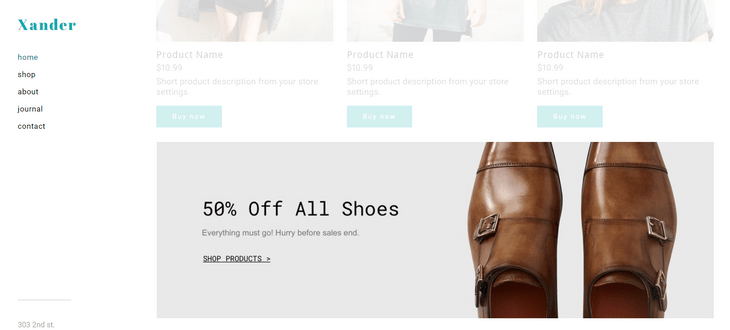 weebly ecommerce review highlighted product