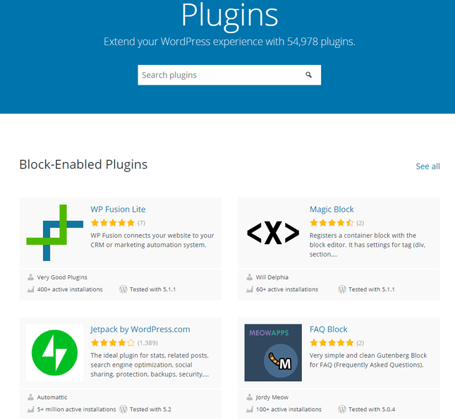 WordPress plugins