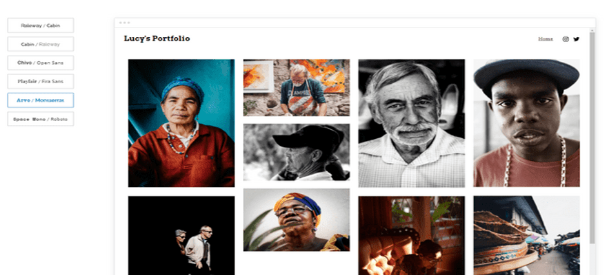 wordpress editor showing images of various people